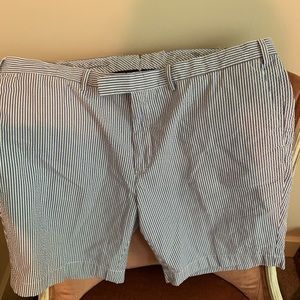Men’s polo seer sucker shorts 42